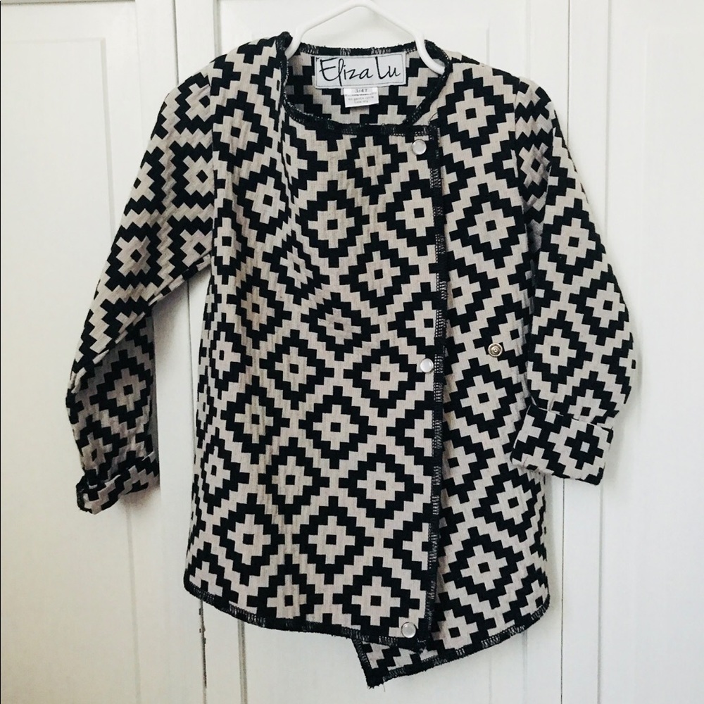 ElizaLu — Boutique — 3/4T Button Jacket